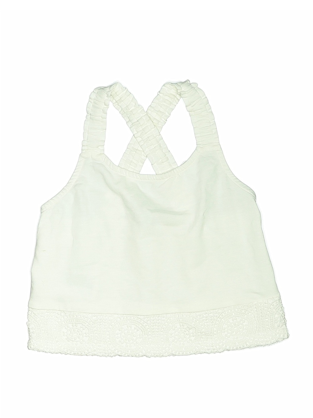 Mayoral White Knit Set with Crochet Trim